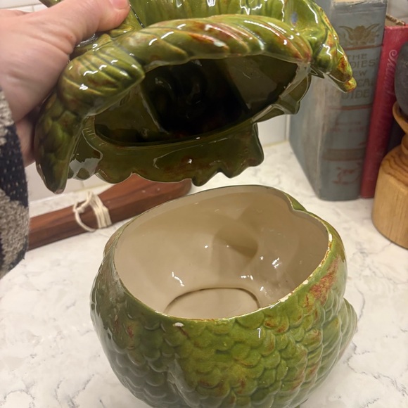 Green‎ Ceramic Rooster Figurine - Picture 6 of 6